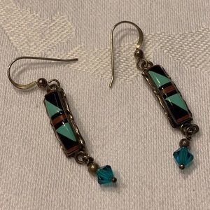 Handmade Earings with turquoise